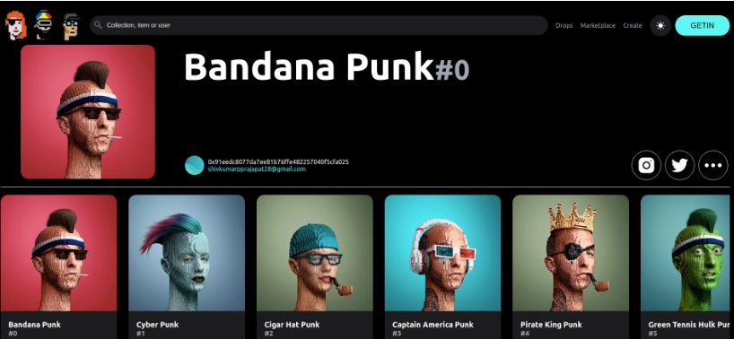 Modern Cryptopunk Clone - React