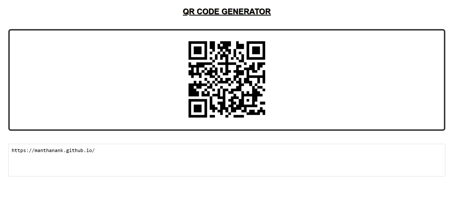 QR Code Generator App - Angular